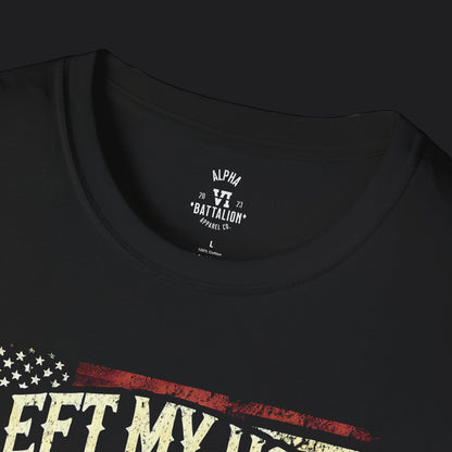 I Left My Home Marine Corps Tee — USMC Marine Veteran T-Shirt