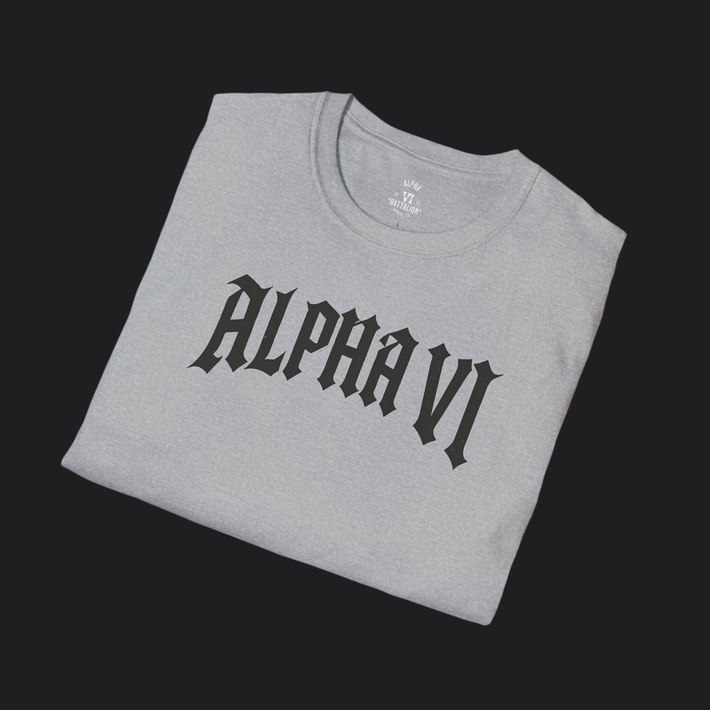 Alpha VI Battalion Crest Tee — Veteran Brand Core Identity T-Shirt v3