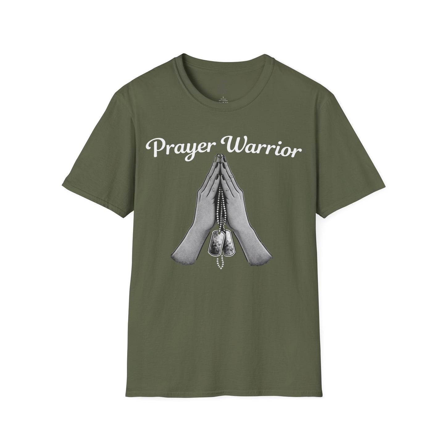 Prayer Warrior Tee Female — Christian Women's Faith Veteran T-Shirt