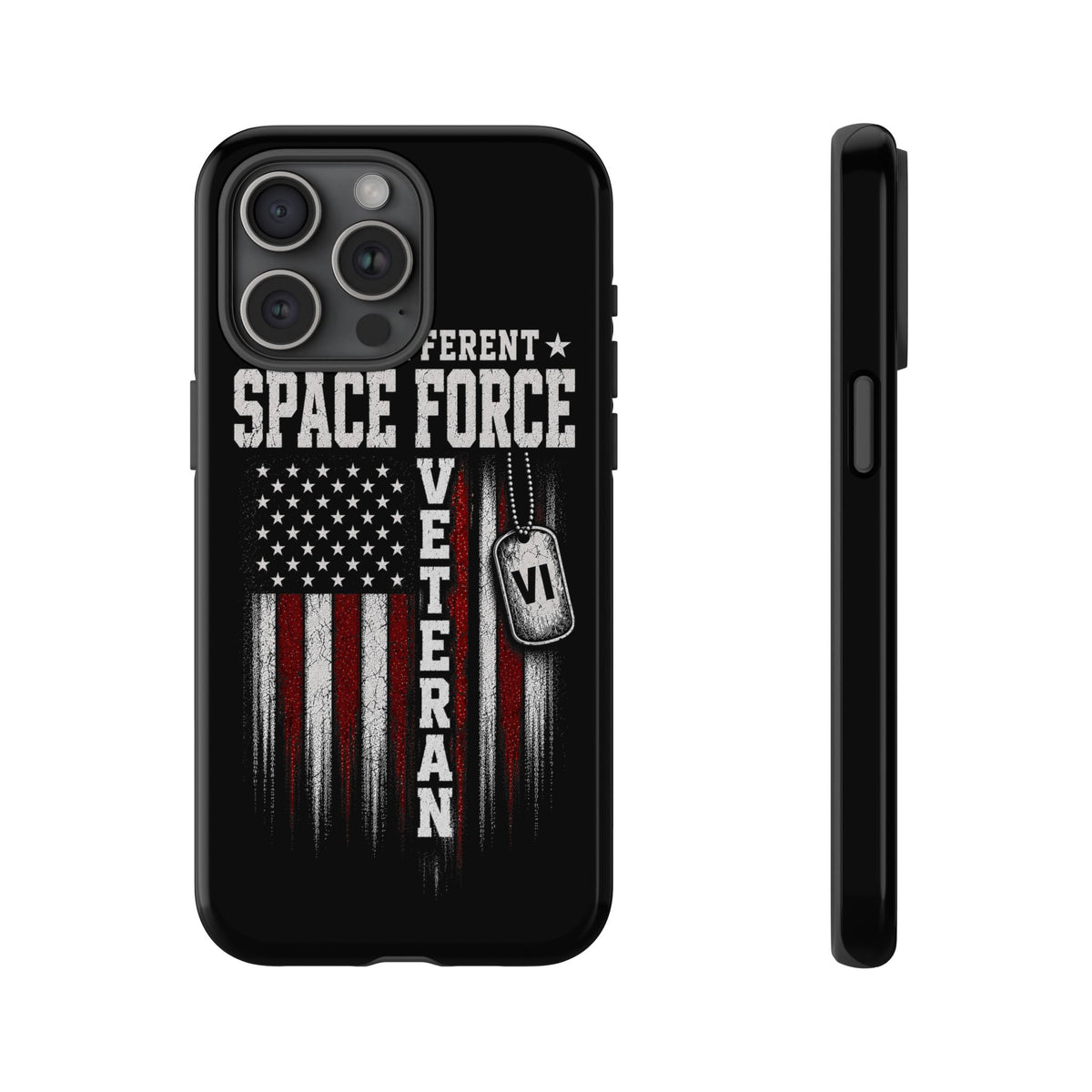 Built Different Space Force Veteran Tough Phone Case
