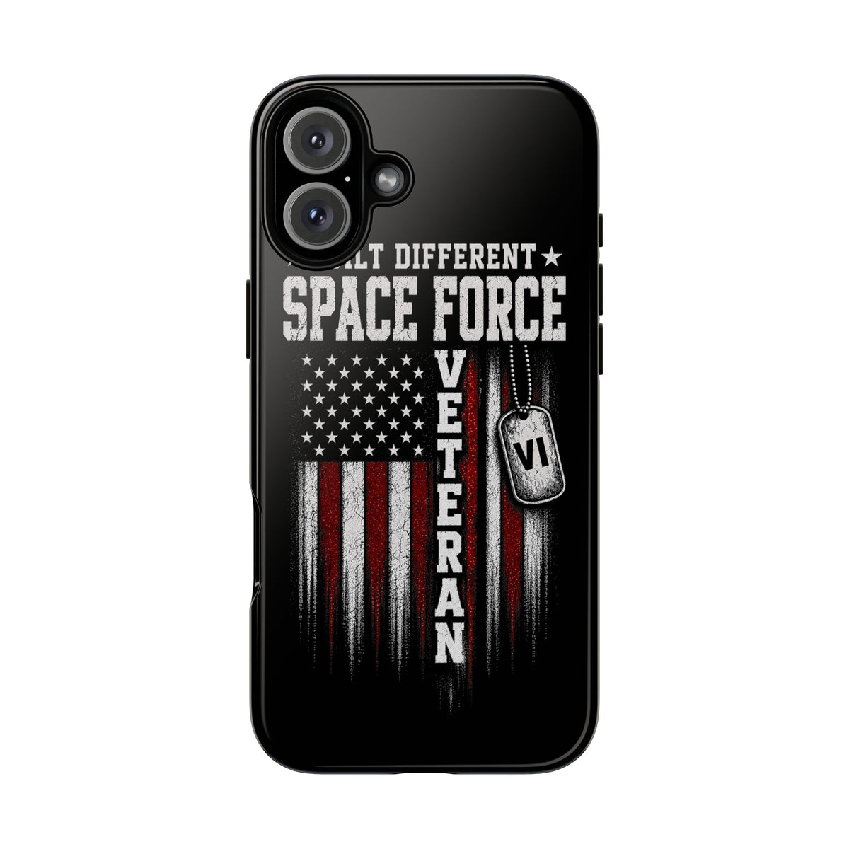 Built Different Space Force Veteran Tough Phone Case
