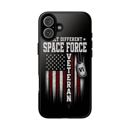 Built Different Space Force Veteran Tough Phone Case