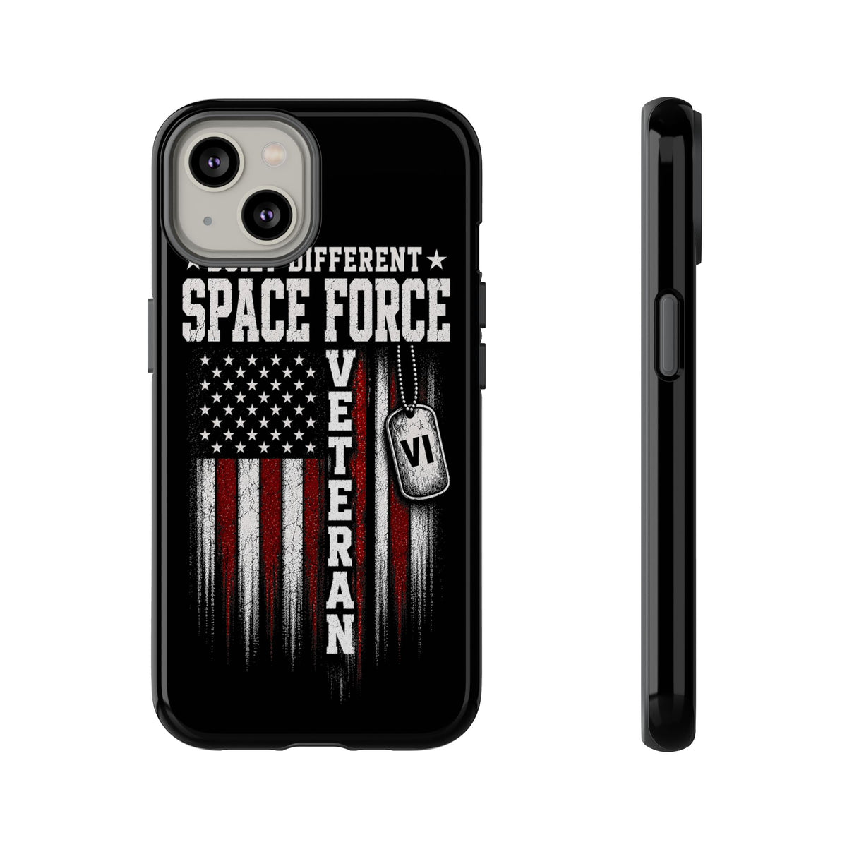 Built Different Space Force Veteran Tough Phone Case