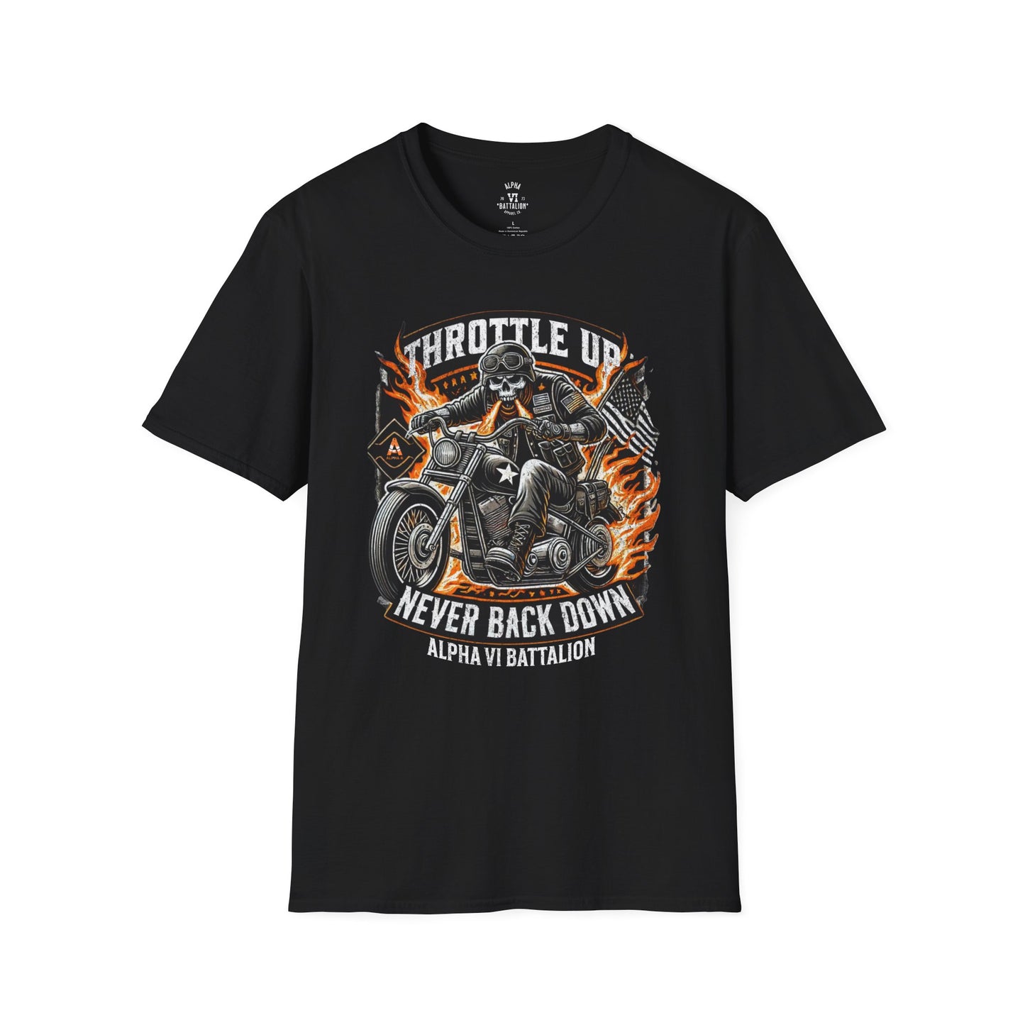 Throttle Up. Never Back Down Tee