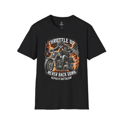 Throttle Up. Never Back Down Tee