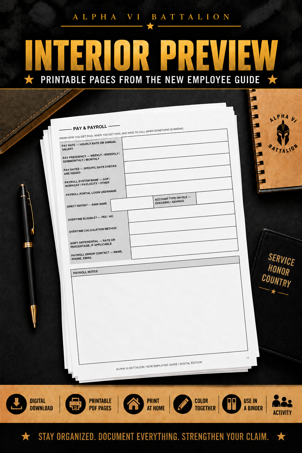 New Employee Guide: The Fillable Onboarding Workbook