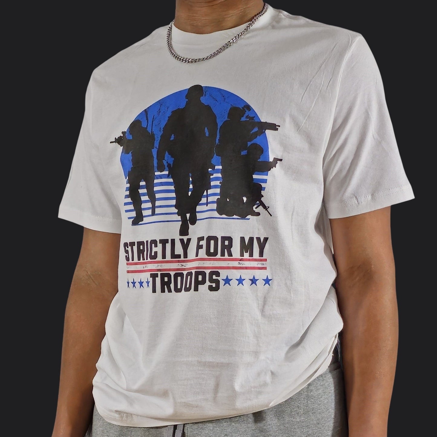 Strictly For My Troops Tee — Veteran Military Pride Unisex T-Shirt