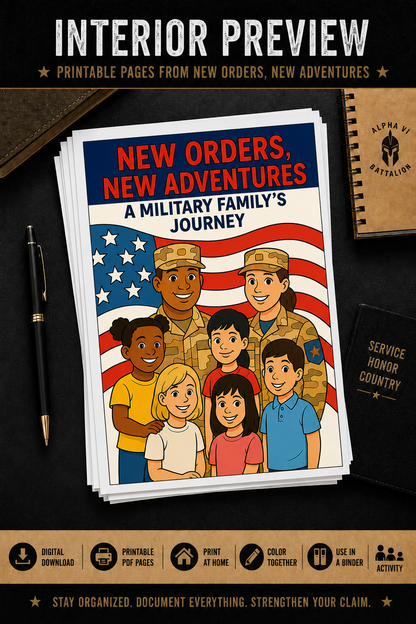 Alpha VI Coloring Book: New Orders, New Adventures – A Military Family's Journey